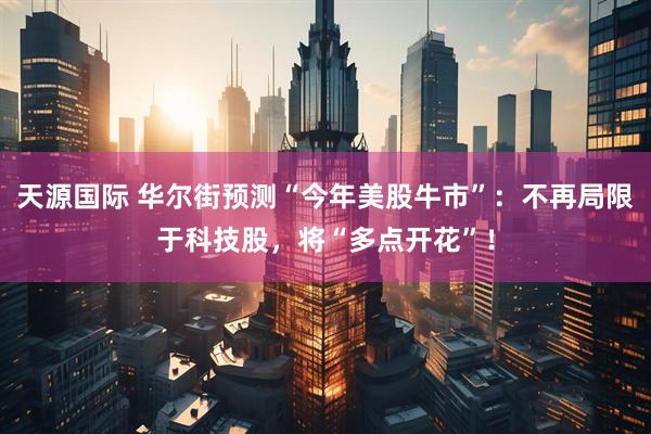 天源国际 华尔街预测“今年美股牛市”：不再局限于科技股，将“多点开花”！