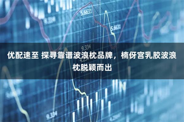 优配速至 探寻靠谱波浪枕品牌，楠伢宫乳胶波浪枕脱颖而出